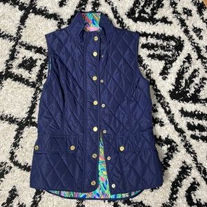 Navy Lilly vest-small-excellent condition